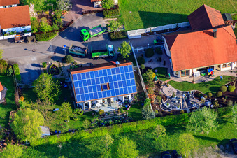 Gerberastr im Ortsteil Stupferich in Karlsruhe im Bundesland Baden-Württemberg, Deutschland von oben gesehen