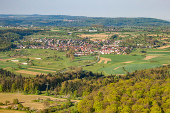 Stupferich von Nordosten in Karlsruhe im Bundesland Baden-Württemberg, Deutschland