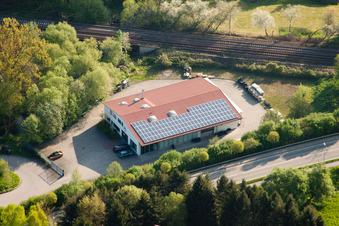 Hammerwerkstr im Ortsteil Kleinsteinbach in Pfinztal im Bundesland Baden-Württemberg, Deutschland