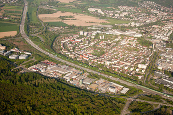 Ettlingen, Industriegebiet West im Bundesland Baden-Württemberg, Deutschland