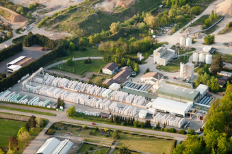 Luftaufnahme von H+H Kalksandstein GmbH in Durmersheim im Bundesland Baden-Württemberg, Deutschland
