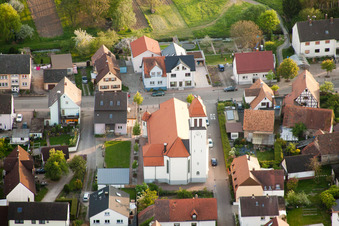 Herz-Jesu Kirche im Ortsteil Würmersheim in Durmersheim im Bundesland Baden-Württemberg, Deutschland