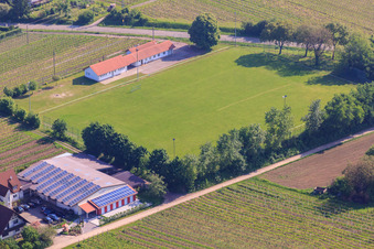 Luftaufnahme von Sportplatz des SV Impflingen im Bundesland Rheinland-Pfalz, Deutschland