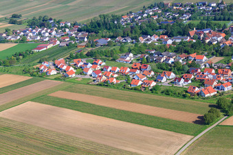Neubaugebiet Im Erbsenfeld im Ortsteil Mörzheim in Landau in der Pfalz im Bundesland Rheinland-Pfalz, Deutschland