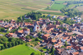Protestantische Kirche Mörzheim in Landau in der Pfalz im Bundesland Rheinland-Pfalz, Deutschland