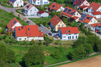 Schrägluftbild von Im Satz im Ortsteil Mörzheim in Landau in der Pfalz im Bundesland Rheinland-Pfalz, Deutschland