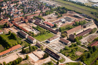 Siebenpfeiffer-Allee mit Vorbereitenden Baumaßnhamen für die Landesgartenschau Landau in Landau in der Pfalz im Bundesland Rheinland-Pfalz, Deutschland