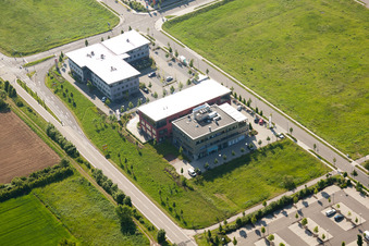 Ortsteil Queichheim in Landau in der Pfalz im Bundesland Rheinland-Pfalz, Deutschland von der Drohne aus gesehen