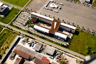 Ortsteil Queichheim in Landau in der Pfalz im Bundesland Rheinland-Pfalz, Deutschland aus der Luft