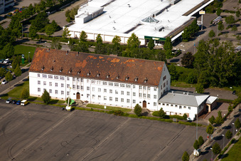 Ortsteil Queichheim in Landau in der Pfalz im Bundesland Rheinland-Pfalz, Deutschland von einer Drohne aus