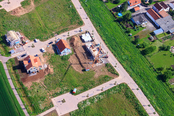Neubaugebiet Unteres Rappenfeld im Ortsteil Mörlheim in Landau in der Pfalz im Bundesland Rheinland-Pfalz, Deutschland