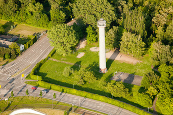 Schrägluftbild von Zündhütle im Ortsteil Wolfartsweier in Karlsruhe im Bundesland Baden-Württemberg, Deutschland