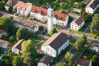 Trinitatiskirche im Ortsteil Durlach in Karlsruhe im Bundesland Baden-Württemberg, Deutschland