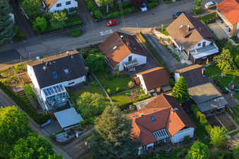 Luftbild von Gerberastraße 4 im Ortsteil Stupferich in Karlsruhe im Bundesland Baden-Württemberg, Deutschland