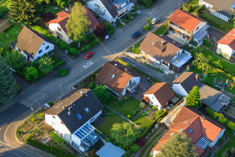Gerberastraße 4 im Ortsteil Stupferich in Karlsruhe im Bundesland Baden-Württemberg, Deutschland von oben