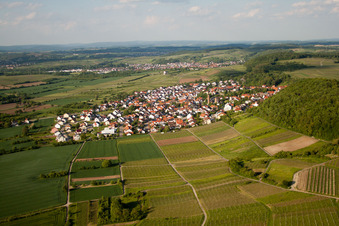 Malschenberg aus Südwesten in Rauenberg im Bundesland Baden-Württemberg, Deutschland
