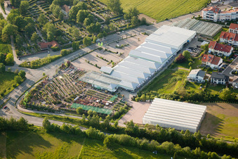 Luftbild von Wagner Florapark GmbH in Wiesloch im Bundesland Baden-Württemberg, Deutschland