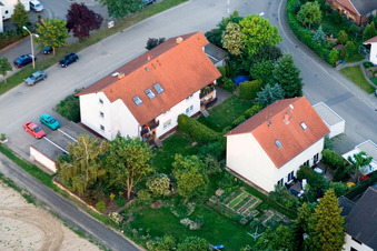 Drohnenbild von Am Wasserturm in Kandel im Bundesland Rheinland-Pfalz, Deutschland