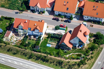 Neupotz, Neubaugebiet Hardtwald im Bundesland Rheinland-Pfalz, Deutschland von oben gesehen