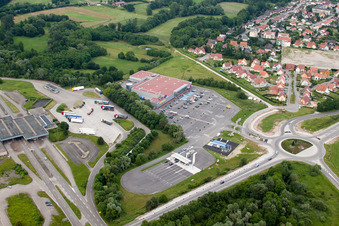 Lauterbourg, der neue Carrefour Supermarkt im Bundesland Bas-Rhin, Frankreich