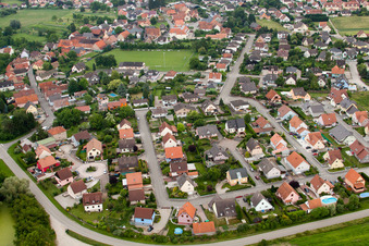 Stattmatten im Bundesland Bas-Rhin, Frankreich aus der Luft
