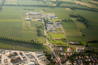 Kilstett im Bundesland Bas-Rhin, Frankreich aus der Luft