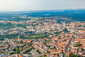Strecktalbpark und Winzler Straße in Pirmasens im Bundesland Rheinland-Pfalz, Deutschland