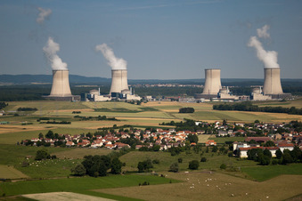 CNPE - Centre nucleaire EDF in Cattenom im Bundesland Moselle, Frankreich