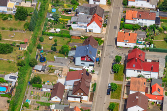 Haardtstr in Kandel im Bundesland Rheinland-Pfalz, Deutschland von oben
