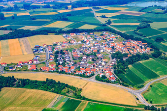 Ortsteil Ansicht von Südwesten im Ortsteil Hardtwald in Neupotz im Bundesland Rheinland-Pfalz, Deutschland