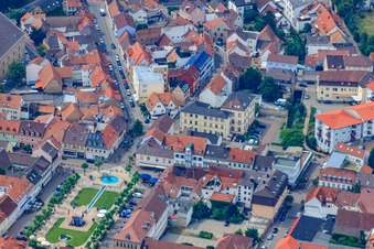 Königsplatz in Germersheim im Bundesland Rheinland-Pfalz, Deutschland