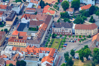 Luitpoldplatz in Germersheim im Bundesland Rheinland-Pfalz, Deutschland