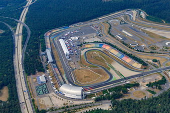 Hockenheimring. Motodrom im Bundesland Baden-Württemberg, Deutschland