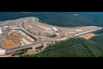Luftbild von Hockenheimring. Motodrom im Bundesland Baden-Württemberg, Deutschland