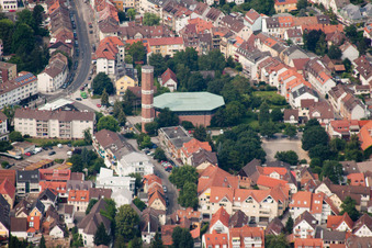 Luftbild von St. Johannes Kirche im Ortsteil Rohrbach in Heidelberg im Bundesland Baden-Württemberg, Deutschland