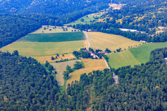 Luftbild von Bierhelderhof Gutsschänke im Ortsteil Rohrbach in Heidelberg im Bundesland Baden-Württemberg, Deutschland