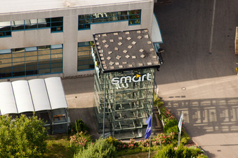 Luftbild von Nussbaum Automotive Lifts GmbH im Ortsteil Bodersweier in Kehl im Bundesland Baden-Württemberg, Deutschland