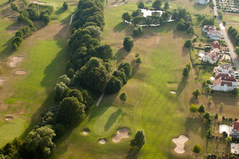 Soufflenheim , Golfclub Soufflenheim Baden-Baden im Bundesland Bas-Rhin, Frankreich vom Flugzeug aus