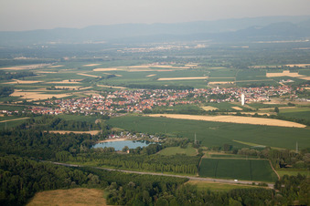 Roeschwoog von Westen in Rœschwoog im Bundesland Bas-Rhin, Frankreich