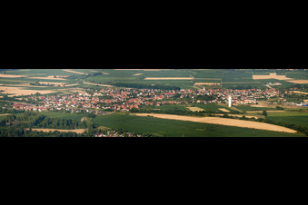 Panorama in Rœschwoog im Bundesland Bas-Rhin, Frankreich