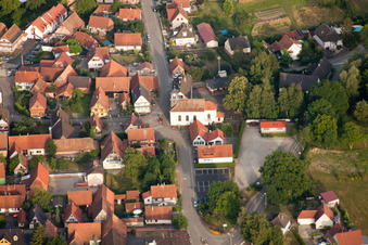 Drohnenaufname von Forstfeld im Bundesland Bas-Rhin, Frankreich