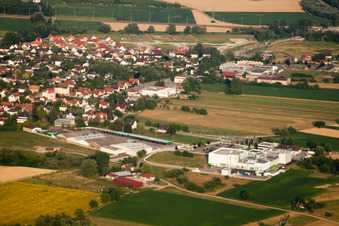 Forstfeld im Bundesland Bas-Rhin, Frankreich von der Drohne aus gesehen