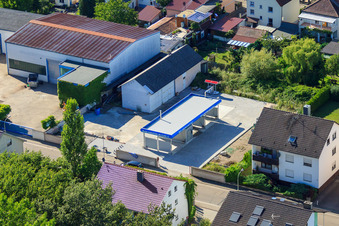 Elsässer Straße, Neuer Herbies Autowaschplatz in Kandel im Bundesland Rheinland-Pfalz, Deutschland