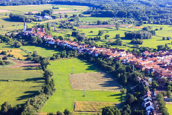 Hinterstädel / Ludwigstraße von Süden in Jockgrim im Bundesland Rheinland-Pfalz, Deutschland