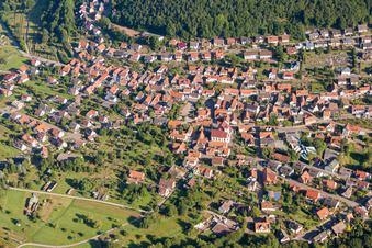 Luftbild von Dorfansicht in Wernersberg im Bundesland Rheinland-Pfalz, Deutschland