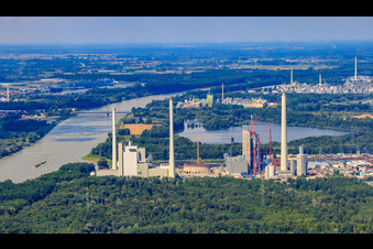 ENBW Neubau von Süden im Ortsteil Daxlanden in Karlsruhe im Bundesland Baden-Württemberg, Deutschland