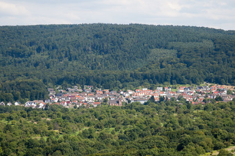 Waldprechtsweier aus Westen in Malsch im Bundesland Baden-Württemberg, Deutschland von oben