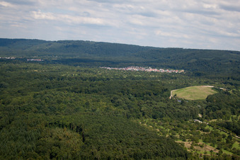 Waldprechtsweier von Süden in Malsch im Bundesland Baden-Württemberg, Deutschland
