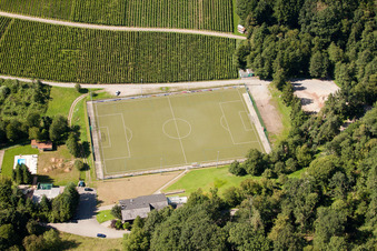 Varnhalt, Sportplätze im Ortsteil Gallenbach in Baden-Baden im Bundesland Baden-Württemberg, Deutschland