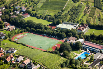 Luftbild von Südbadische Sportschule, FC Neuweier im Ortsteil Steinbach in Baden-Baden im Bundesland Baden-Württemberg, Deutschland